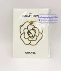       new Auth Chanel Vip Camellia Metal Gold Bookmark Pin Clip Limited Gift  Rare