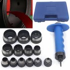14pcs Hollow Punch Tool Set Leather Kit Gasket Hole Rubber Cutter storage Box