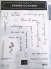 Stampin  Up Spring Corners Photopolymer Set W coordinating Dies