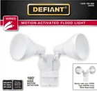 Defiant Par 180   White Motion Sensing Wired Outdoor Dusk-to-dawn Flood Light