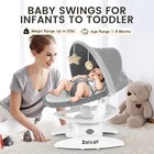 3in1 Baby Swing For Infants To Toddler Remote Bluetooth Remote 5 Speeds Lullaby