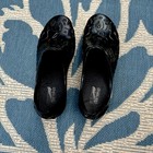 Dansko Black Tooled Patent Pvc Leather Women Platform Shoes Sz 8 5  38 