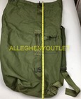 Genuine U s  Military Duffle Bag  Od Green Nylon Sea Bag Top Load Duffel Gc