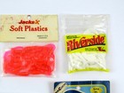 Mixed Lot Of 6 Pkgs  Various Jigs  Soft Plastic Baits  Renegade  Blakemore  Etc 