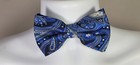 Men s Classic Blue And Black Bow Tie Adjustable Wedding Fashion Bowtie