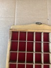 Vintage Thimble Wooden Collectors Hanging Display Rack Souvenir  Holds  42 