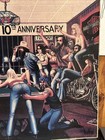 Awesome Vintage Easy Riders 10th Anniversary Wall Hanger 20    Long 16   tall