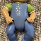Fisher Price Loving Family Dollhouse Baby Boy Twin In Blue Outfit Green Sleeves
