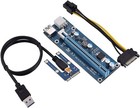 Mini Pci-e To Pci Express 16x Extender  Riser Adapter With Sata Power Cord Fo   