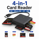 Memory Card Reader  4in1 Usb Usb-c To Sd Micro Sd Ms Cf Card Reader Adapter