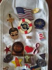 Lot Of 50 Vintage Pins Trucks Nhl Nfl Fast Food States Flags Tv   
