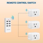 Dewenwils Remote Control Electrical Outlet 3 Plug Wireless 100ft Wireless
