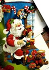 Bucilla Santa  in The Workshop  Felt Christmas Stocking Kit Factory Direct Oop