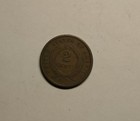 1864 Two 2 Cent Piece Copper Coin Currency