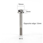 Titanium Bolt M6 Flange Hex Screw 10 15 20 25 30 35 40 45 50 55 60 70 80 90 100