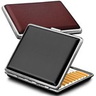 Cigarette Case For Regular  85mm King Size And 100mm 100s  Pu Leather 2 Pack New