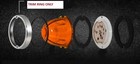 Light Bezel For 3-1 2  Glass Lens Marker Light Conversions Stainless Gg 92505