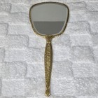 Vintage Hollywood Regency 7 Piece Ormolu Vanity Dresser Set - Gold Tone Filigree