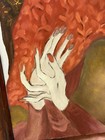 Original Oil Painting On Canvas Signed John Edwards    the Three Of Us    Realism
