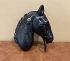 Vintage Antique Original Cast Iron Horse Head Hitching Post