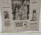 Luray Caverns Virginia Vintage Linen Tea Towel Souvenir 1960s-70s Shenandoah Usa