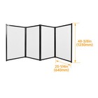 4-panel Dj Foldable Booth Panels Portable Facade Event Booth Panels W carry Bag