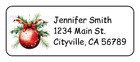 Elegant Christmas Ornament Personalized Return Address Labels Stickers Tags
