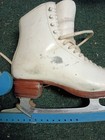Vintage Riedell White Figure Skates Size 6  John Wilson Blades   Women