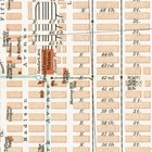 Midtown Manhattan New York City 1909 Original Antique Vintage Map Ny State Usa