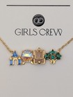 Disney Parks Four Parks Wdw Attractions Icons Necklace By Girls Crew New