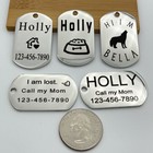 Customized Dog Tags rectangle Stainless Steel Pet Id Tag Dog anti-loss Id Tags