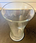 Elegant Solid Clear Glass Fluted 8  X 4  Vase W wide Mouth   1 Qt Capacity