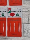 10 Vintage Singer 2045 Sewing Machine Ball Point Needles Size 14 Yellow Band