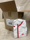 25 Pack 3m Coveralls 4565 Blk L Disposable Protective White red