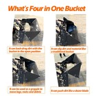 Wolfequip Mini Bucket 4 In 1 Combo Skid Steer Loader 48  Ditch Witch Boxer New