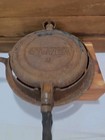 Antique Stover  8 Cast Iron Waffle Iron wood Handles  Rustic 