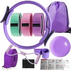 Pilates Ring Set For Women  Home Workout Pilates Equipment With Purple