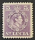 Travelstamps   St  Lucia Stamps Sc  139 - 5c Kgvi 12 1 2p - Mint Mnh Og