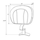 Black Driver Backrest Pad 09-up Touring Electra Road Glide Street Glide Ultra