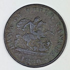 1850 Bank Of Upper Canada One Half Penny Bank Token