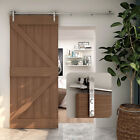 4-20ft Stainless Steel Sliding Barn Door Hardware Closet Kit Single double Door