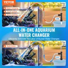 Vevor Aquarium Vacuum Gravel Cleaner 30ft Pvc Hose Siphon For Fish Tank Cleaning