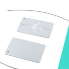 Airport Luggage Handbag Name Address Message Label Tag Card Holder Silver 2pcs
