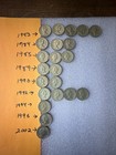 22 Vintage  great Britian united Kingdom  Obsolete Pounds lot queen uk 1983-2002