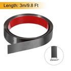 Stainless Steel Molding Trim Self Adhesive Brushed Black 1 Inch 9 8feet