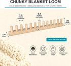 48   Chunky Knitting Blanket Loom  Adjustable Wood Knit Loom With Detachable