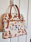 Dooney   Bourke Disney Christmas Dogs Santa Tails Satchel Crossbody Tote