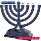 Zion Judaica Mini Led Hanukkah Menorah Battery Or Usb Operated - Multiple Light