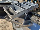 Set Of 3 Mackies Commercial Bread Bakery Loaf Pans 3 Strap 4  Deep Nice