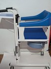 Patient Lift Transfer Chair  Bathroom Wheelchair W 180   Split Seat And Potty 